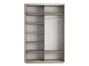Экспенс Шкаф-купе двухдверный с зеркалом, 160х240х60, Светло-бежевый