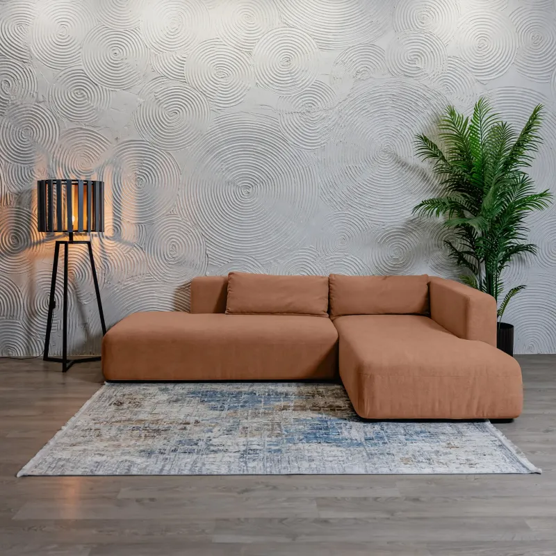 НОВЫЕ ЭМОЦИИ Диван угловой, терракотовый