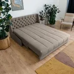 РИЧМОНД Складная кровать серо-бежевая, 200