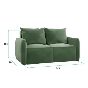 ПОРТЛЕНД МИНИ 150 Диван прямой зеленый