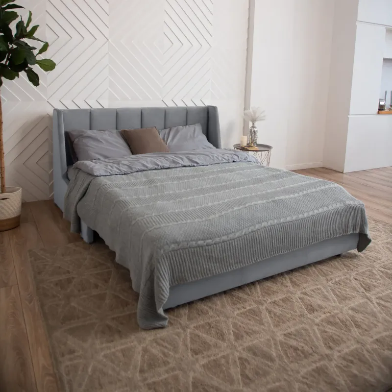 ВЕНЕЦИЯ Складная кровать светло-серая, 145