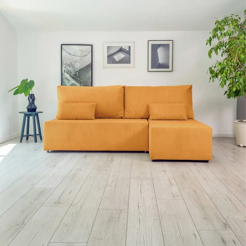 Корсо Лайт Диван угловой Cilium горчичный