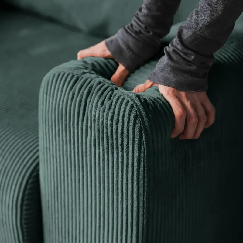 ДОЛГОЖДАННЫЙ ОТПУСК Диван угловой, изумрудный ДОЛГОЖДАННЫЙ ОТПУСК Диван угловой, изумрудный