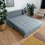 РИЧМОНД Складная кровать светло-серая, 185