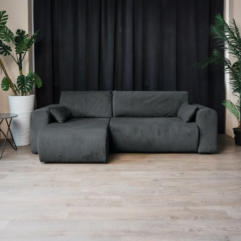 ДОЛГОЖДАННЫЙ ОТПУСК Диван угловой, графитовый ДОЛГОЖДАННЫЙ ОТПУСК Диван угловой, графитовый