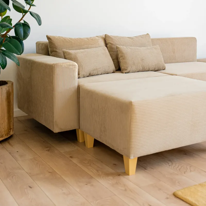 РАЙСКИЙ УГОЛОК Диван угловой бежевый