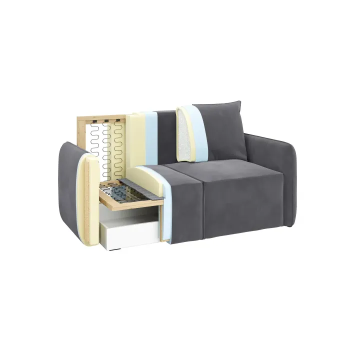 ПОРТЛЕНД МИНИ Диван прямой зеленый