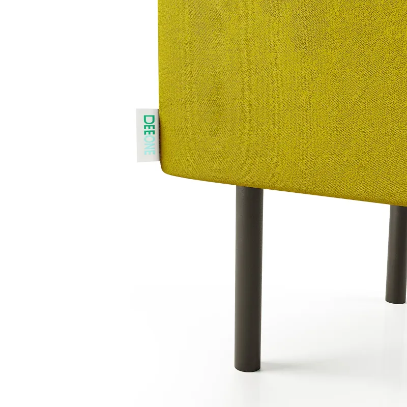 Маленькая радость Пуф прямоугольный на ножках, горчичный