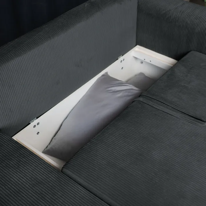 ДОЛГОЖДАННЫЙ ОТПУСК Диван угловой, графитовый