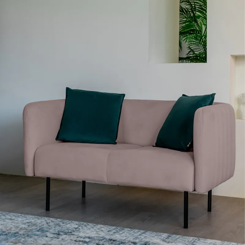 РИО Диван прямой розовый