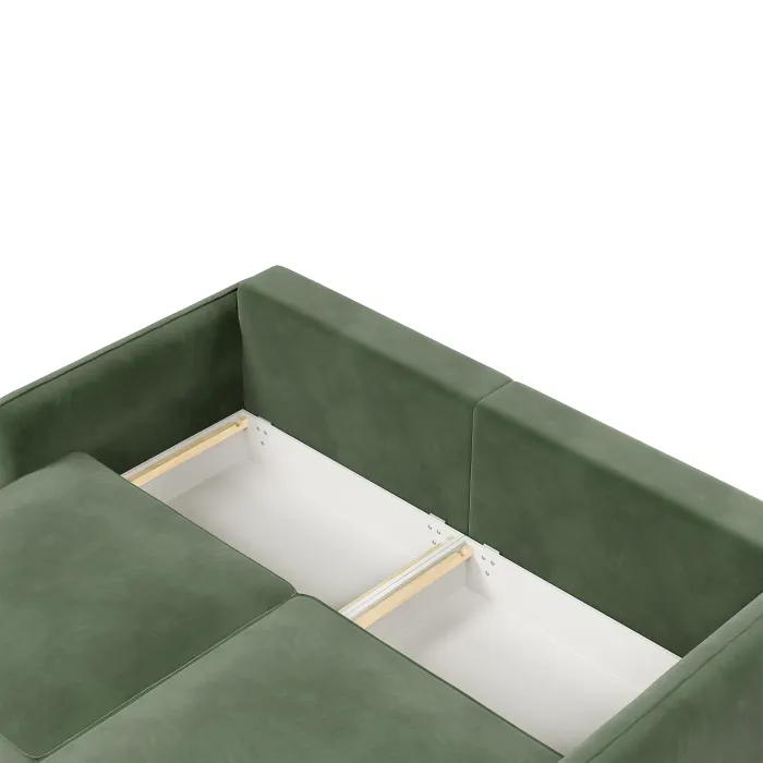 ПОРТЛЕНД Диван угловой зеленый