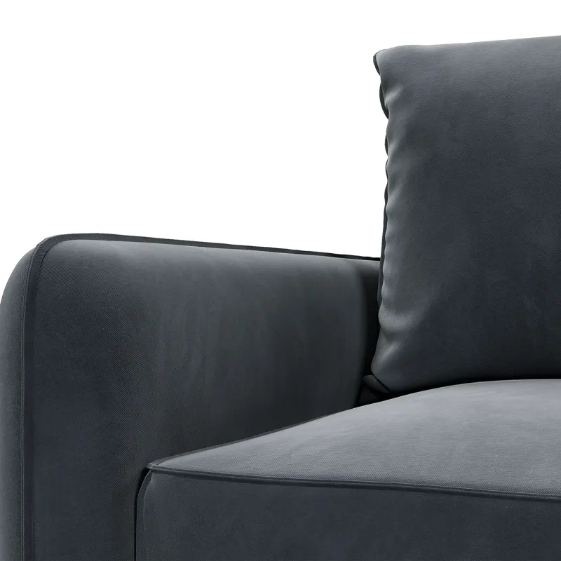 ПОРТЛЕНД Диван угловой серый