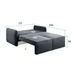 ПОРТЛЕНД МИНИ 150 Диван прямой серый