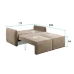 ПОРТЛЕНД МИНИ 150 Диван прямой бежевый