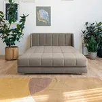 ВЕНЕЦИЯ Складная кровать серо-бежевая, 200