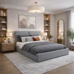 ЭНЕРГИЯ УТРА Двухспальная кровать, серая