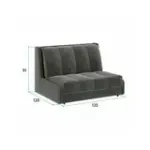 ВЕНЕЦИЯ Складная кровать серо-бежевая, 125