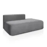 НОВЫЕ ЭМОЦИИ МИНИ Диван прямой, серый, банкетка справа