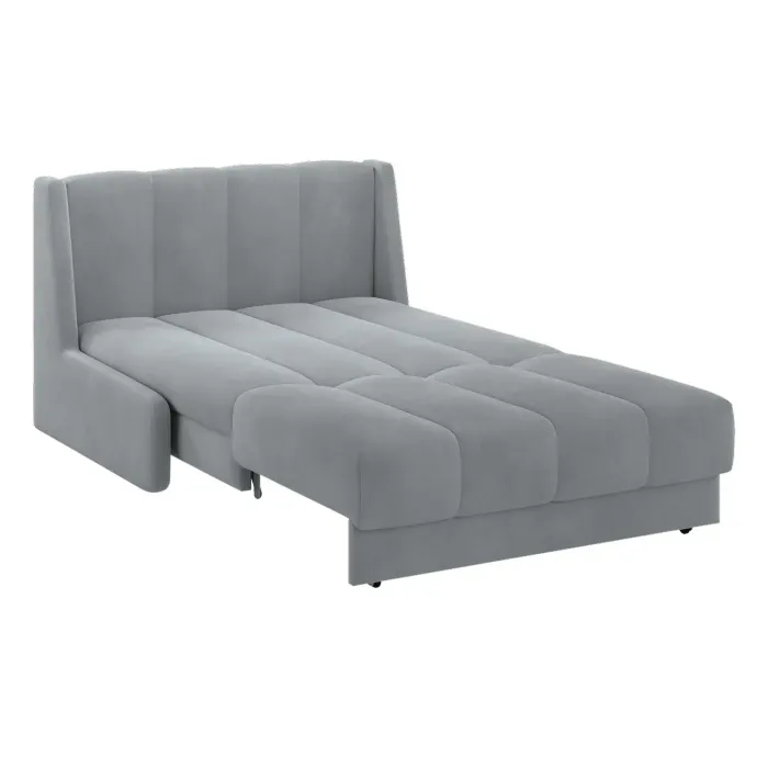 ВЕНЕЦИЯ Складная кровать светло-серая, 125