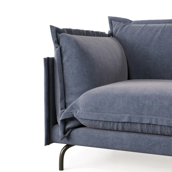 Облако комфорта Диван прямой, серо-синий