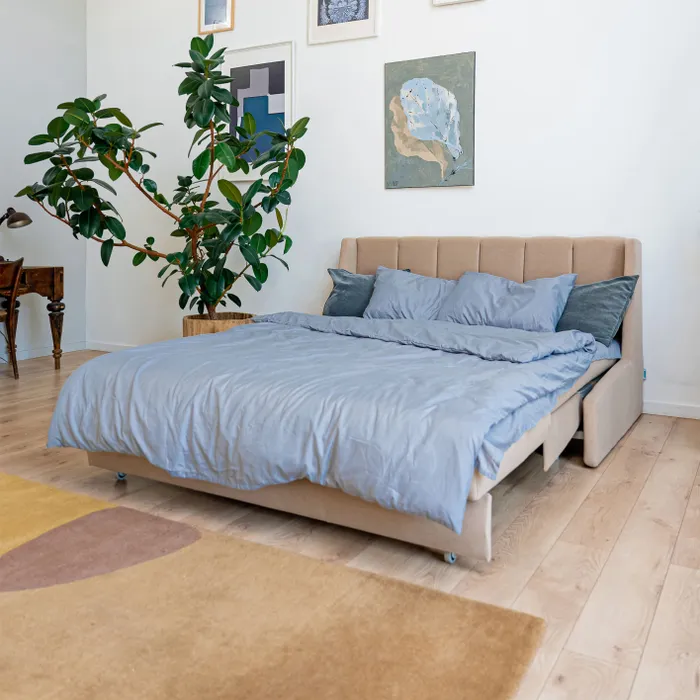 ВЕНЕЦИЯ Складная кровать светло-бежевая, 200