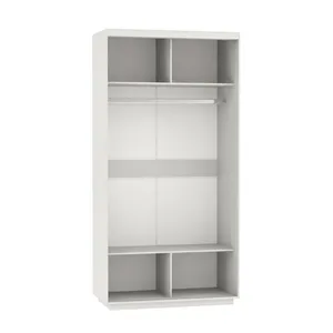 Экспенс Хит Шкаф-купе двухдверный с зеркалом, 120х220, Белый