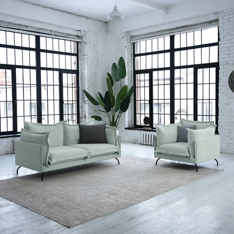 Облако комфорта Диван прямой, снежная мята