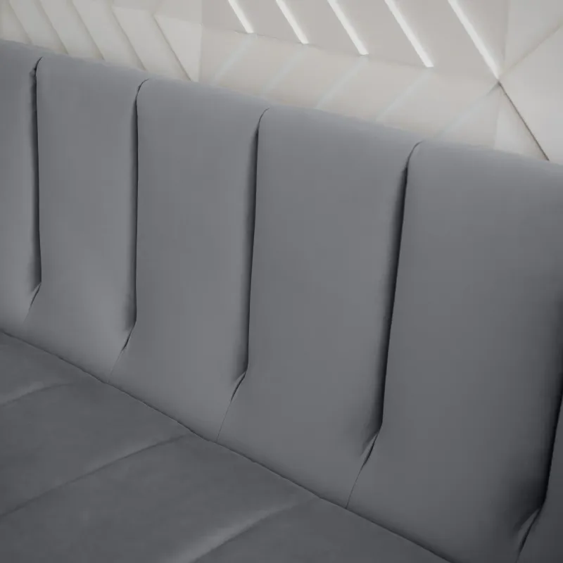 ВЕНЕЦИЯ Складная кровать светло-серая, 185