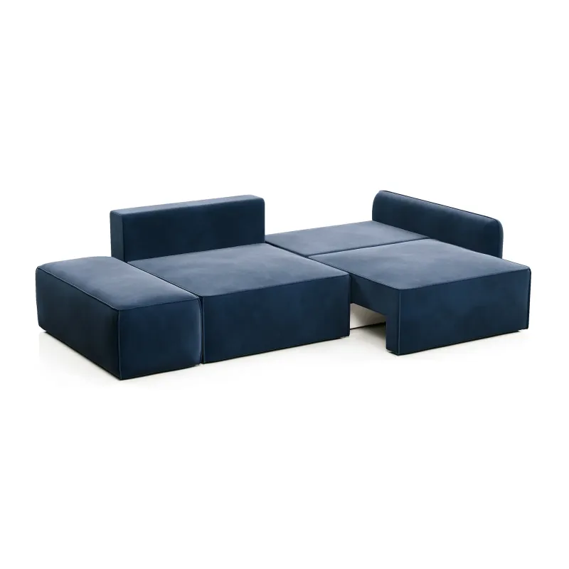 ПОРТЛЕНД Диван прямой с банкеткой синий ПОРТЛЕНД Диван прямой с банкеткой синий