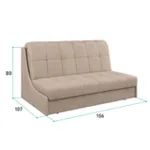 ТОКИО Складная кровать бежевая, 146 ППУ