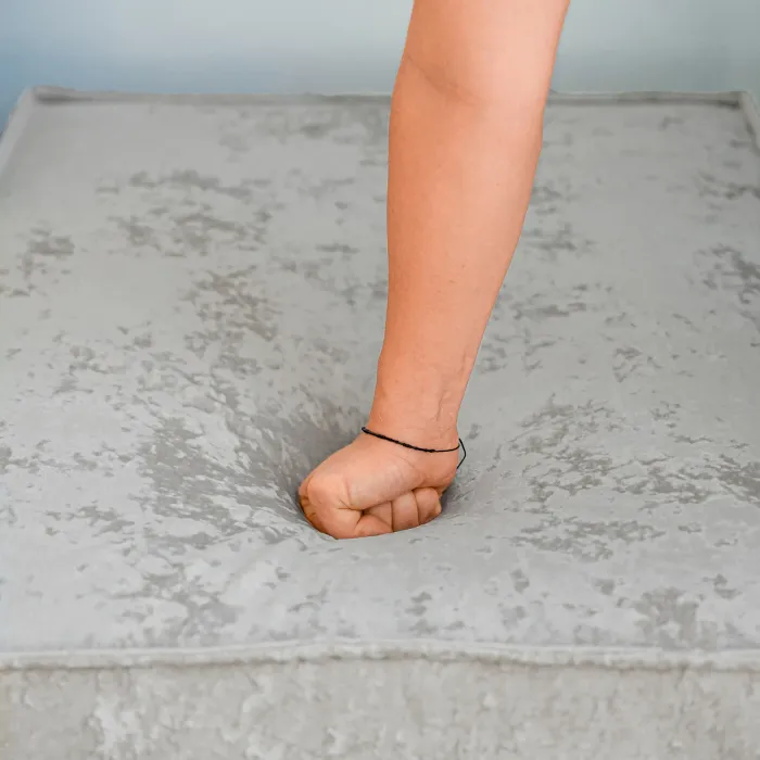 РАЙСКИЙ УГОЛОК Диван угловой серый, с Crash-эффектом