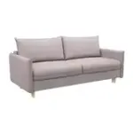 СКАНДИ Диван тканевый прямой розовый