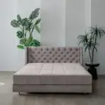 РИЧМОНД Складная кровать серо-бежевая, 145