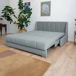 ВЕНЕЦИЯ Складная кровать светло-серая, 160