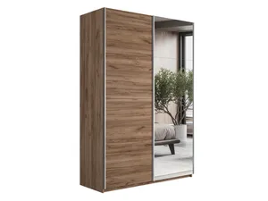 Прайм Шкаф-купе двухдверный с зеркалом, 140х230, Золотистый