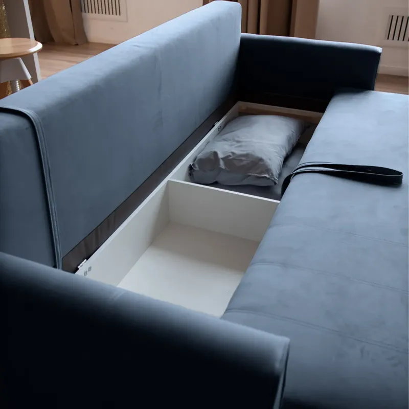 РИМИНИ Диван прямой синий РИМИНИ Диван прямой синий