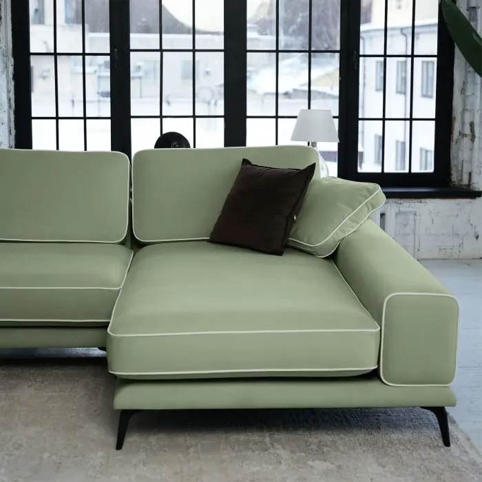 Солнечное побережье Диван угловой, мятный