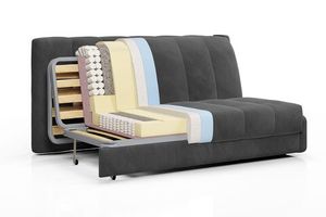 ВЕНЕЦИЯ Кровать-диван прямой серый, 160