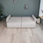 ПОРТЛЕНД Диван прямой светло-серый, букле