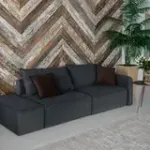 ПОРТЛЕНД Диван прямой с банкеткой серый