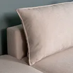 ПОРТЛЕНД Диван прямой с банкеткой светло-бежевый, букле