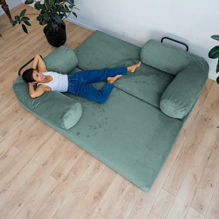 ПОЛЕЗНАЯ ПРИВЫЧКА Диван прямой, изумрудный