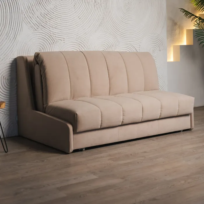 ГАРМОНИЯ СНА Кровать-диван прямой светло-бежевый, 160, ППУ