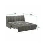 ВЕНЕЦИЯ Складная кровать темно-синяя, 145