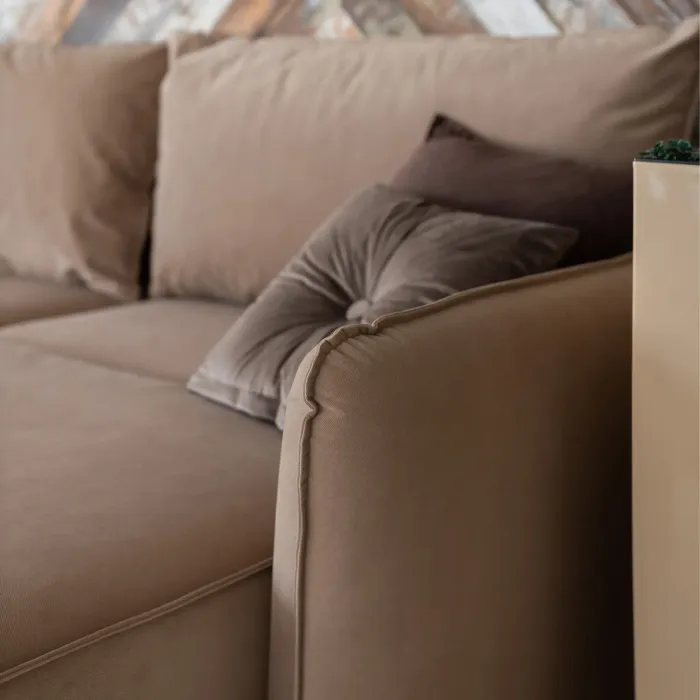 ПОРТЛЕНД Диван прямой с банкеткой бежевый