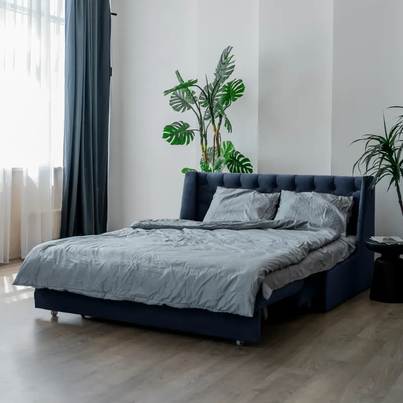 РИЧМОНД Складная кровать темно-синяя, 160