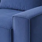 КОРСО 3.0 Диван прямой, Vertical Серо-синий