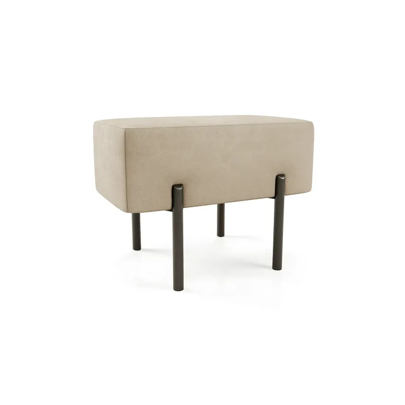 Маленькая радость Пуф прямоугольный на ножках, бежевый