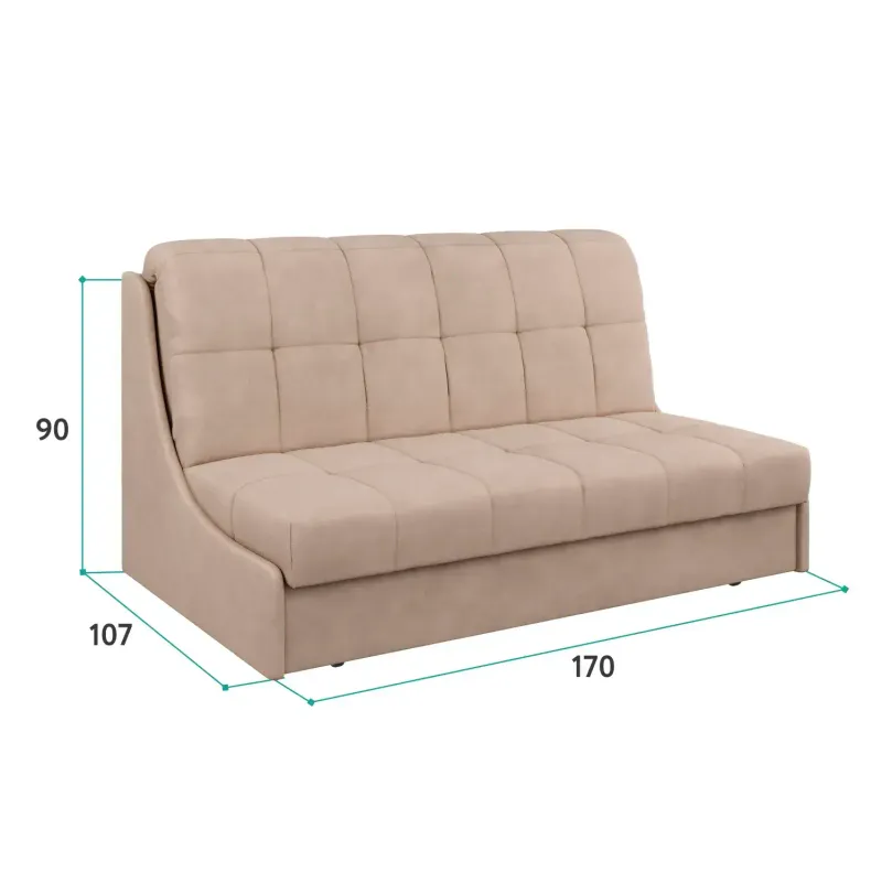 ТОКИО Складная кровать бежевая, 160 ППУ