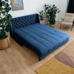 РИЧМОНД Складная кровать темно-синяя, 145